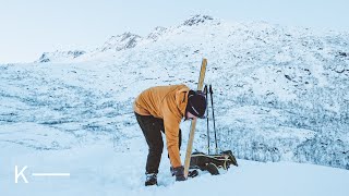 Practicing Telemark Turns on a Nordic Backcountry Ski Tour [upl. by Sutit984]