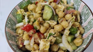 Chickpea Salad  High Protein Salad  Weight Loss Recipe [upl. by Dhar]