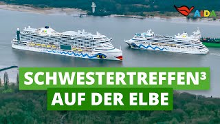 AIDA Schwestertreffen³ auf der Elbe [upl. by Osei]