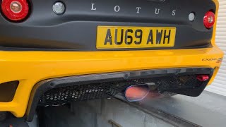 Lotus Exige Cup 430 Decat  Titanium Exhaust Sound [upl. by Refotsirc198]