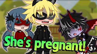 Shes Pregnant  meme  gacha CLub 💢 Gacha Life  Marinette amp Adrien 🔥 MLB  Trend Shorts [upl. by Annaik345]