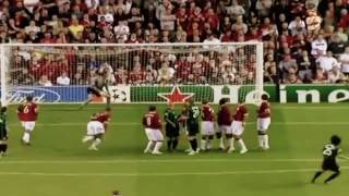 Shunsuke Nakamura vs Manchester United  200607 Champions League [upl. by Llednahs]