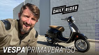 2022 Vespa Primavera 150 Review  Daily Rider [upl. by Aliuqahs]