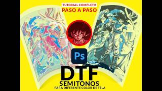 COMO LOGRAR SEMITONOS con DTF para DISTINTOS colores DE TELA CLARO Y OSCURO [upl. by Zaslow]