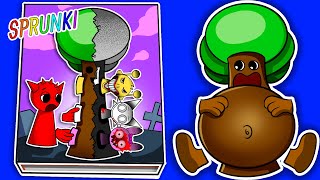 Making INCREDIBOX SPRUNKI Game Book📚 💕 Mr Tree Pregnant Story Squishy Surgery [upl. by Heinrik]