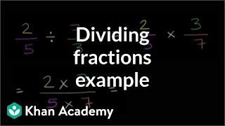 Dividing fractions example  Fractions  PreAlgebra  Khan Academy [upl. by Schulze700]