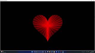 Red Heart Animation Design using python 04 TechCraftStudio [upl. by Netram]