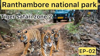 EP 02 Ranthambore National Park Zone 2 Tiger safari Ranthambore safari Ranthambore Tiger Reserve [upl. by Lerej]