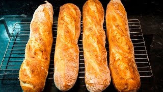 How to make French Baguettes at home [upl. by Tterrab]