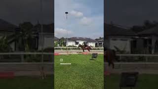 Doing Horseback Archery training at Rubinga Gombak [upl. by Polloch]