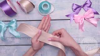 How to Tie a Bow  4 simple ways  quick and easy DIY Tutorial [upl. by Eliathan]