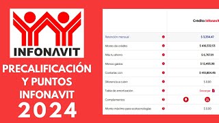 Cómo checar tus PUNTOS INFONAVIT y tu PRECALIFICACION 2024 en MI CUENTA INFONAVIT [upl. by Orola965]