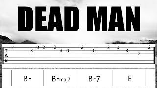 DEAD MAN THEME cover Guitar Tab [upl. by Nairod]