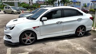 PROTON SAGA PREMIUM MODIFIED SNOW WHITE PUTIH [upl. by Ahcila]