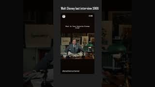 Walt Disney Last interview 1966 [upl. by Tizes]