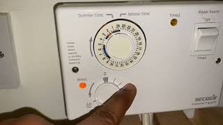 How to set up your boiler for Winter or Summer time Secure Economy 7 Quartz [upl. by Yecac520]