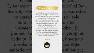 Geceye güzel bir dua islamicvideos amin dua [upl. by Cassidy]