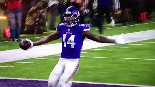 Stefon Diggs Game Winning Touchdown Catch With No Time Left NFC  Vikings Vs Saints  2018 [upl. by Annahavas608]