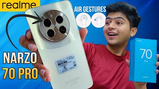 Realme Narzo 70 PRO 5G Unboxing  Best smartphone under Rs 15000 with Air Gestures [upl. by Aser]