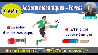 les actions mécaniques partie 1 [upl. by Meadow]