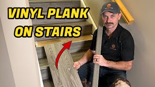 How To Install Vinyl Plank Flooring On Stairs [upl. by Milla]