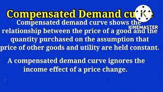 Meaning of Ordinary and Compensated Demand Curve  Basic concept with diagram [upl. by Diana507]