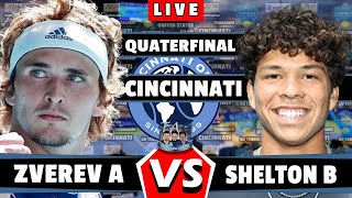 LIVE🔴 Alexander Zverev vs Ben Shelton  CINCINNATI 2024 Tennis [upl. by Toole]