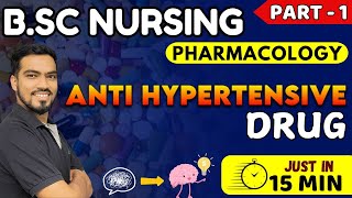 anti hypersensitive  BSc NURSING 3rd sem  pharmacology antihypertensive drugs  bsc nursing 2024 [upl. by Ashlen842]