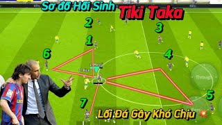 REVIEW SƠ ĐỒ TIKITAKA  LỐI ĐÁ GÂY KHÓ CHỊU NHẤT GAME  EFOOTBALL 2024 [upl. by Mercie]