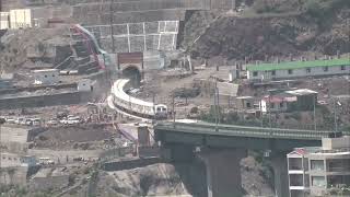 Watch Successful trial run on world’s highest railway bridge over River Chenab [upl. by Claudio]