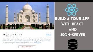 React JS Tour App using JSONServer  React JS Beginner Project [upl. by Esetal]