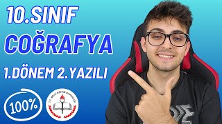 10Sınıf Coğrafya 1Dönem 2Yazılı Çözümü  \u00100 MEB Uyumlu  ymileyazilimvar [upl. by Karine368]