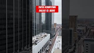 Those Downtown Dallas Snow Views dallas downtowndallas [upl. by Sander682]