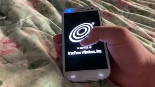 Samsung Galaxy S3 TracFone Startup and Shutdown [upl. by Ube]