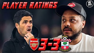 Arsenal 33 Southampton  Troopz PLAYER RATINGS  Thats It For Me [upl. by Ardnnek]