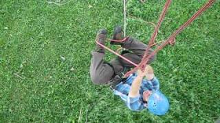 Tree Climbing Ascending with Doubled Rope Technique [upl. by Ynohtnaeoj]