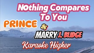 Nothing Compares to you Live Duet  Prince amp Marry J Blige Karaoke Higher Version [upl. by Beaudoin832]