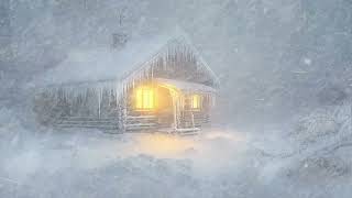 Sleep Well With The Sound Of Blizzard Outside The Old House  Sounds of blizzards and howling winds [upl. by Fontes]