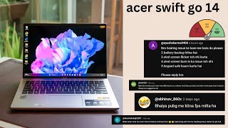 Acer Swift Go 14 EVO Detailed Review  Heating Issue  Charger Heating  Everything Covered acer [upl. by Anowahs528]