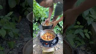 Outdoor Cooking In Jamaica shortsfeed outdoorcooking outdoors [upl. by Emsmus]