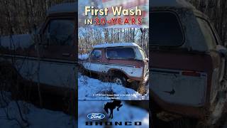 Abandoned 1978 Ford Bronco Gets First wash in 20 Years  Extreme Detailing Begins [upl. by Asiuol997]