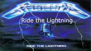 Metallica  Ride the Lightning Instrumental album HQ [upl. by Oiramel]