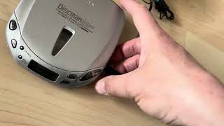 Sony Discman ESP2 DE441 Groove walkman cd player compact music device test [upl. by Wichman]