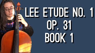 Lee Cello Etude No 1 Op 31 Book 1 [upl. by Wakefield]