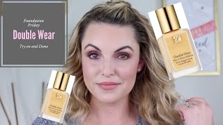 Estee Lauder Double Wear Foundation Review  Foundation Friday  Elle Leary Artistry [upl. by Anavlis]