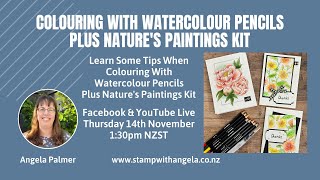 Colouring with Watercolour Pencils amp the New Natures Paintings Kit [upl. by Mckeon506]