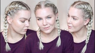 How To French Braid Your Own Hair Step By Step For Complete Beginners  FULL TALK THROUGH [upl. by Eimyaj]