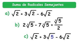 Suma de Radicales Semejantes [upl. by Martinez]