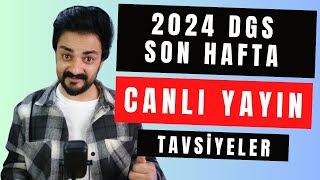 2024 DGS SON 6 GÜN CANLI YAYIN SORULAR CEVAPLAR [upl. by Bev]