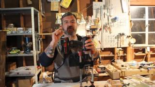 How to Drill Pen Blanks Without A Drill Press  Milescraft 1318 AccuDrill Mate [upl. by Emmit]